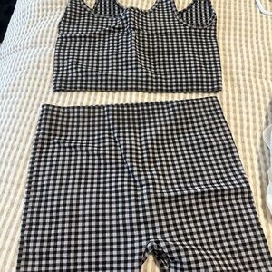 No Boundaries Monochrome Gingham Set